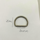 D Ring 30mm wide Silver