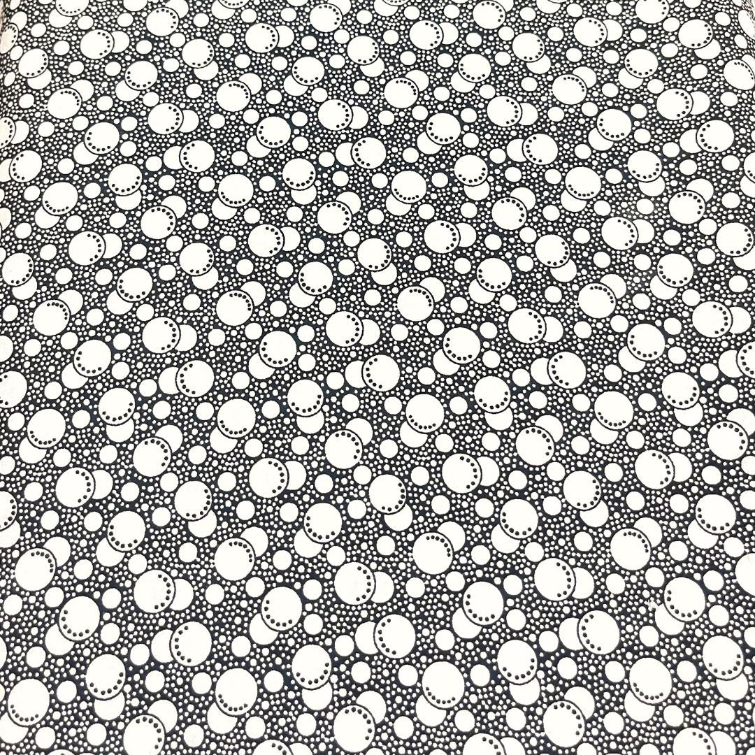 White Bubbles On Black