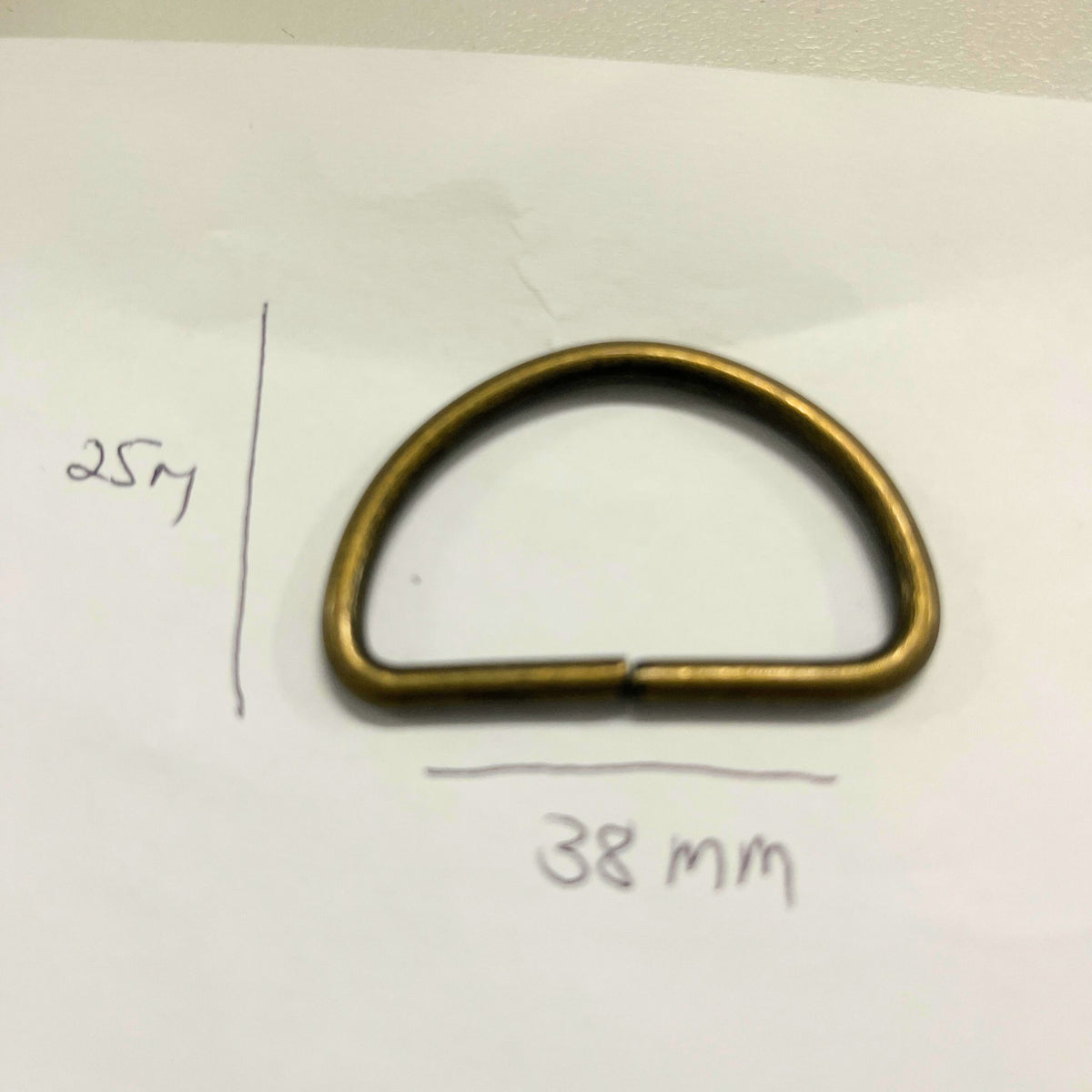 Metal D Ring 38mm wide