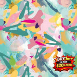 Crafty Claws Abstract Harmony Allover DV6777 100% COTTON