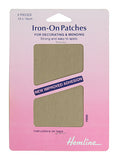 Hemline Iron-On Patches Fawn 10cm x 15cm, 2pcs