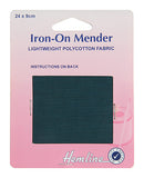 Hemline Iron-On Mender Green 24cm x 9cm