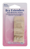 Hemline Bra Extenders Beige, 28mm / 2 Hooks.
