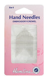 Hemline Embroidery Sewing Needles - Size 8