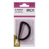 Birch D Rings Black 38 mm