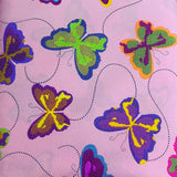 Pale Pink Butterfly Cotton Fabric