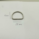 D Ring 38mm wide Silver