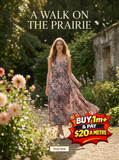 A WALK ON THE PRAIRIE C15230-MARSALA 100% COTTON