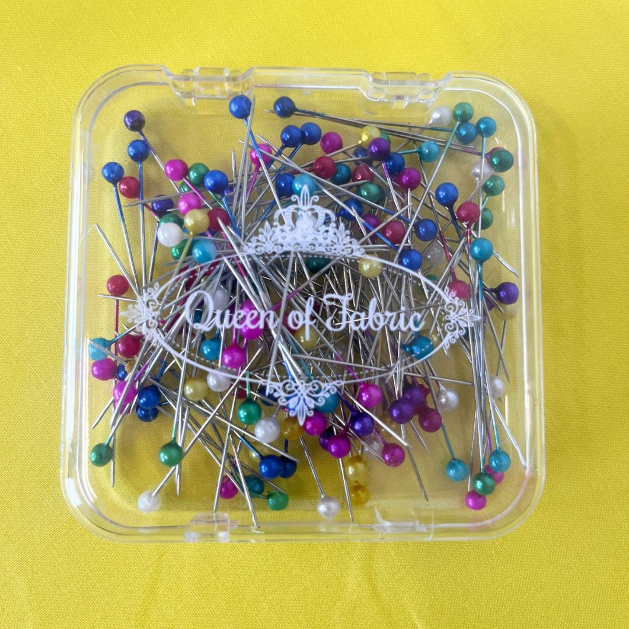 Queen of Fabric Multicolour Pearlescent Straight Pins