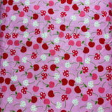Pink Cherry Fabric Poly Cotton