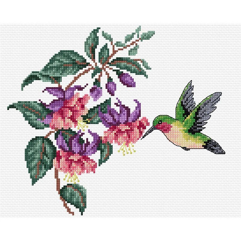DMC Cross Stitch Hummingbird 23cm x 20cm Intermediate 587116