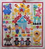 Toy Time Circus Quilt Pattern -  Complete Block Set 1-8 patterns