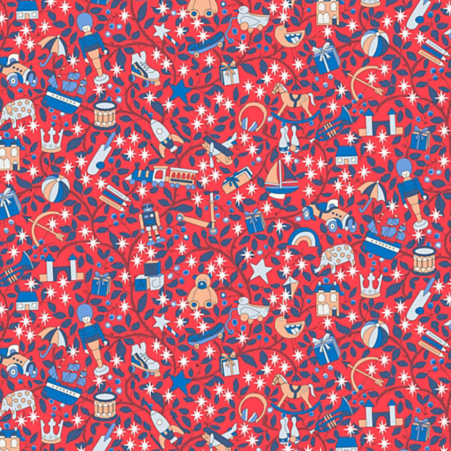 LIBERTY FABRICS MERRY AND BRIGHT – MAGICAL FOREST  5935B 100% Cotton Fabric
