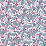 LIBERTY FABRICS A WOODLAND CHRISTMAS-WINTERBERRY HOLLY 6022B 100% Cotton Fabric
