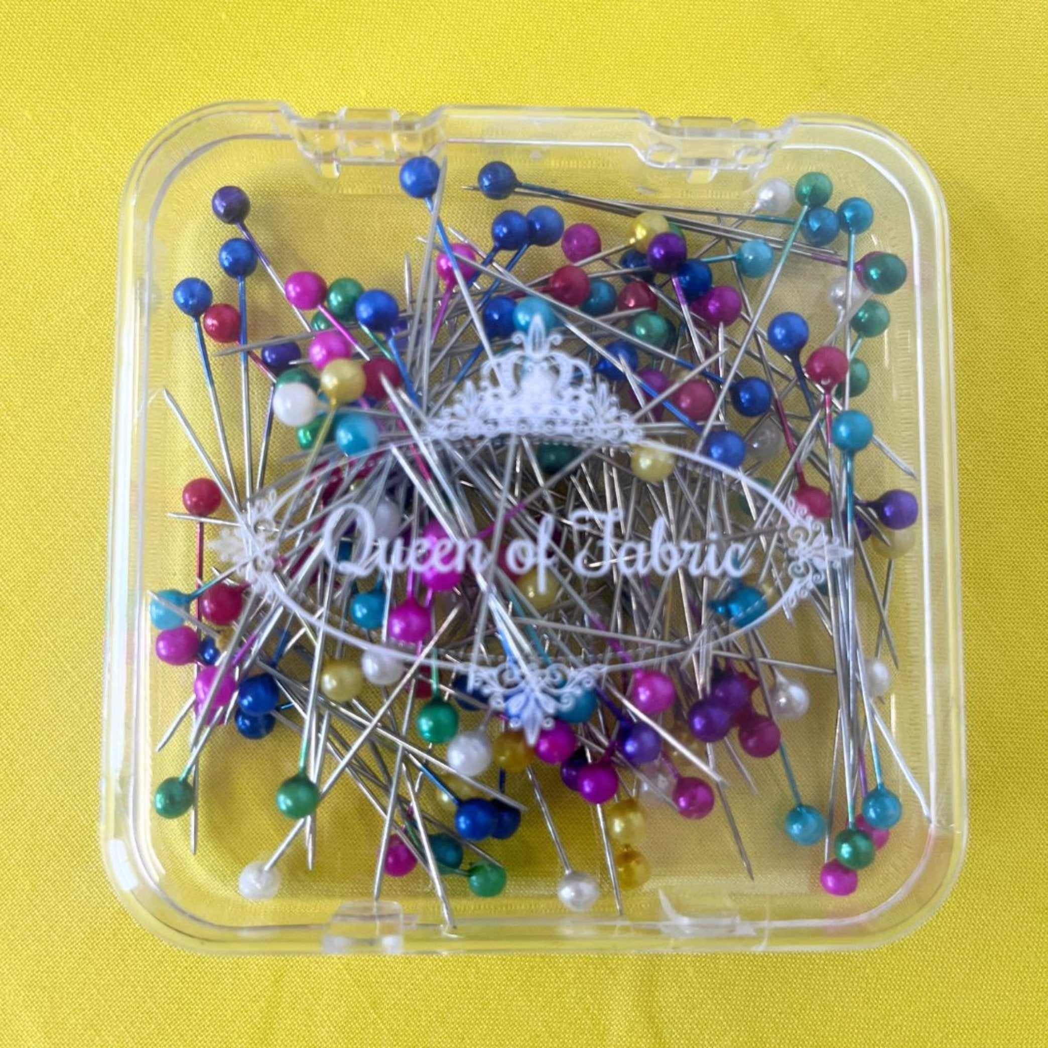 Queen of Fabric Multicolour Pearlescent Straight Pins