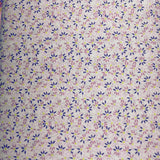 Pink Floral Fabric Poly Cotton