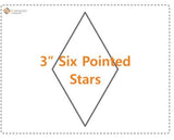 Imprezzio 3 Inch 6 Pointed Star - 30pk
