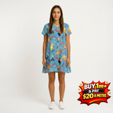 Mermaid 89870 1 Swimming 100% Cotton Fabric WOF 110cm- 112cm