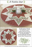 A Festive Star Pattern  - Embroidered Doily