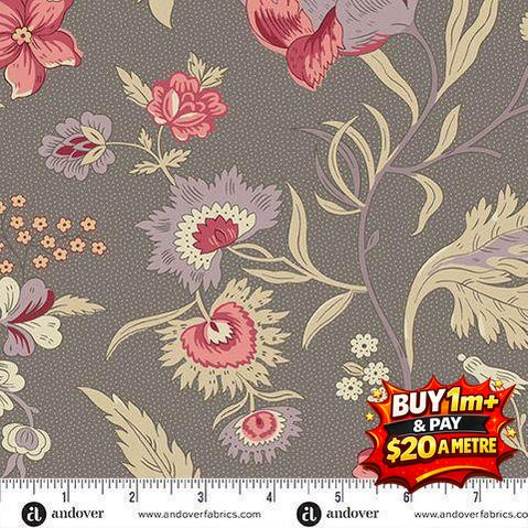WILDFLOWER COTTAGE - A1590C - 100% COTTON