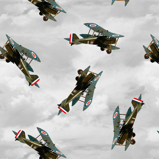 AIRFORCE CENTENARY TIGER MOTH AIRCRAFT CLOUDY - 0196E