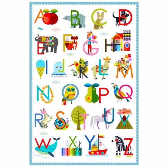 Alphabet Soup Panel Multi by Nutex