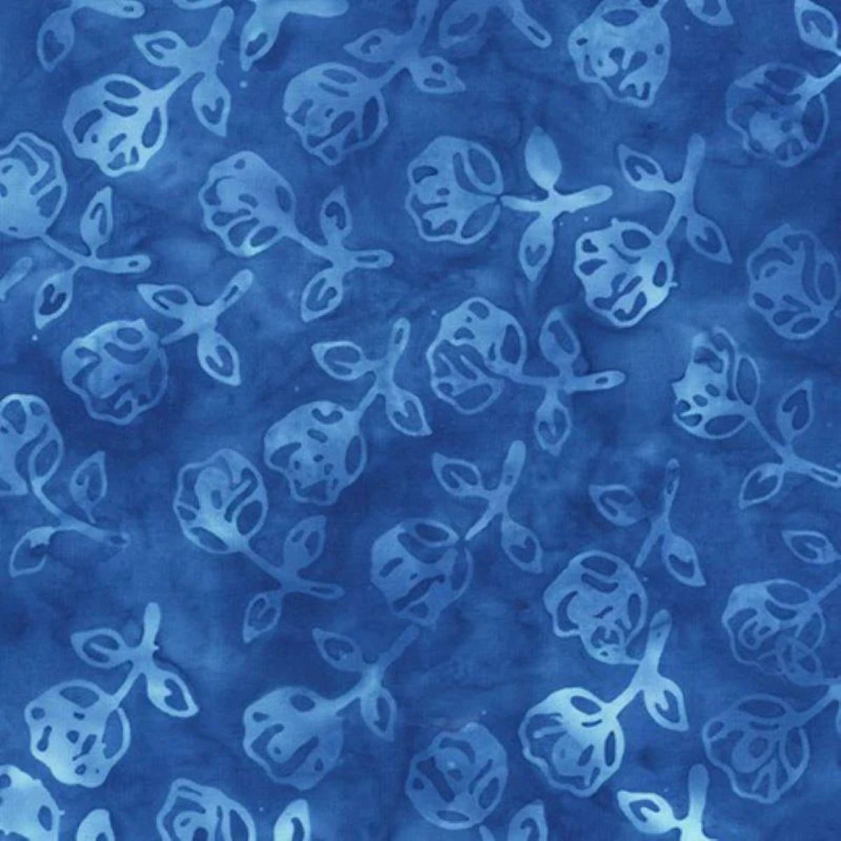 "Anthology Be Colourful Dutchy Blues 3436Q X Cobalt Batik Fabric, 110cm wide, 119gsm. Bold cobalt blue tones, perfect for quilting and sewing projects."