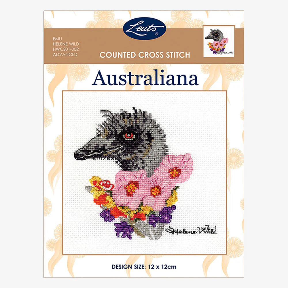 Helene Wild Cross Stitch Kit - Australiana Emu