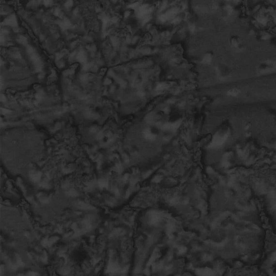 Batik Cotton Fabric | Asphalt Black Hand Dyed Batik Fabric