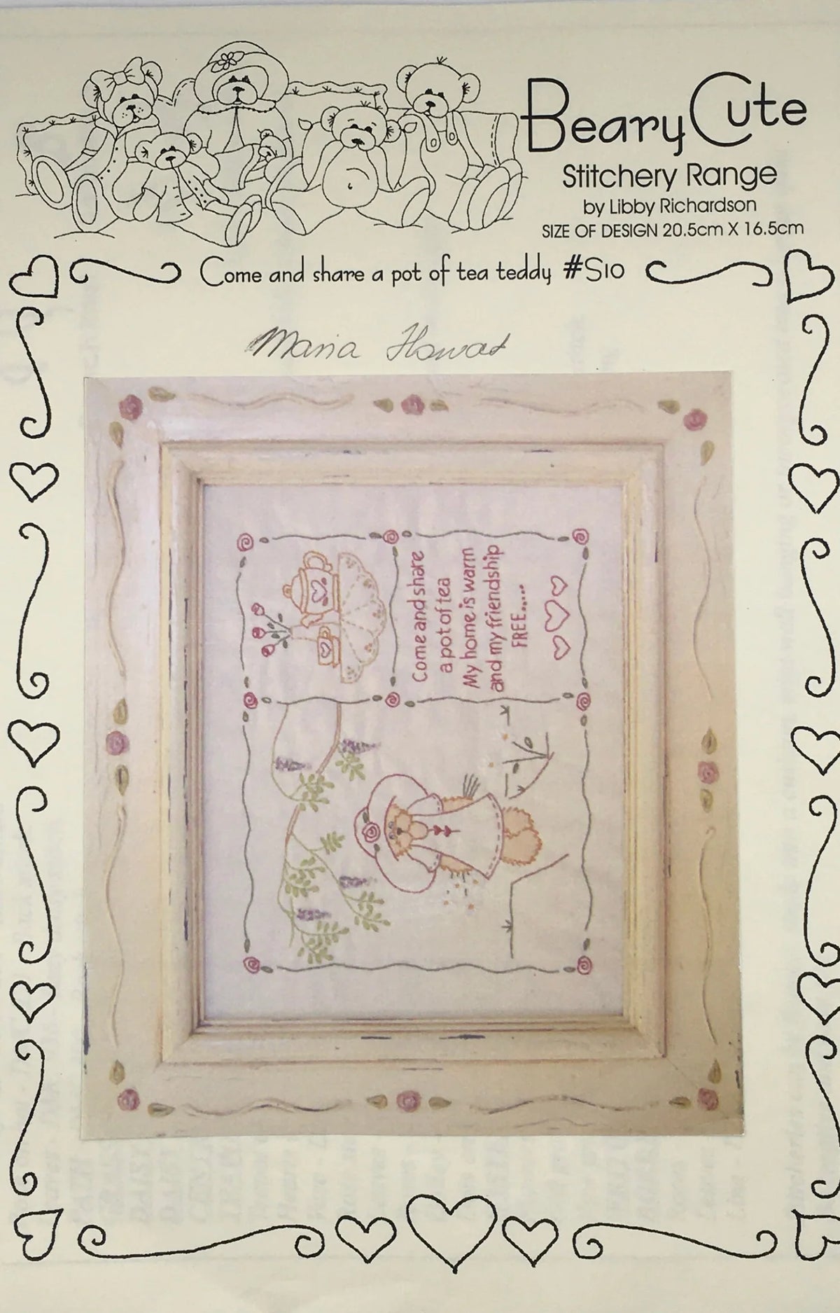 Sewing Pattern: Artsmart Craft Cottage S10- Beary Cute