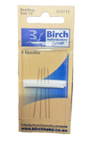 Birch Beading Needles, Size 15, 4 Pack
