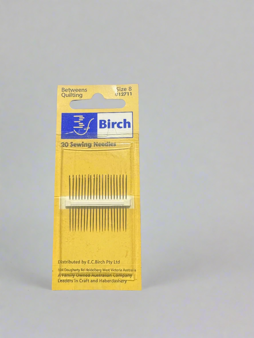 Birch Betweens Quilting Needles Size 8, 20 Pack