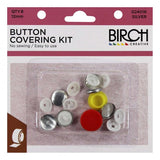 Birch Button Covering Kit, 12mm, Qty 8