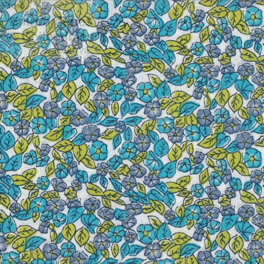Birch Fabrics Floral Collection Blue Green 640116