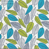 Birch Floral Fabric 640116 Leaf Mult i100% Cotton Fabric WOF 110cm-112cm