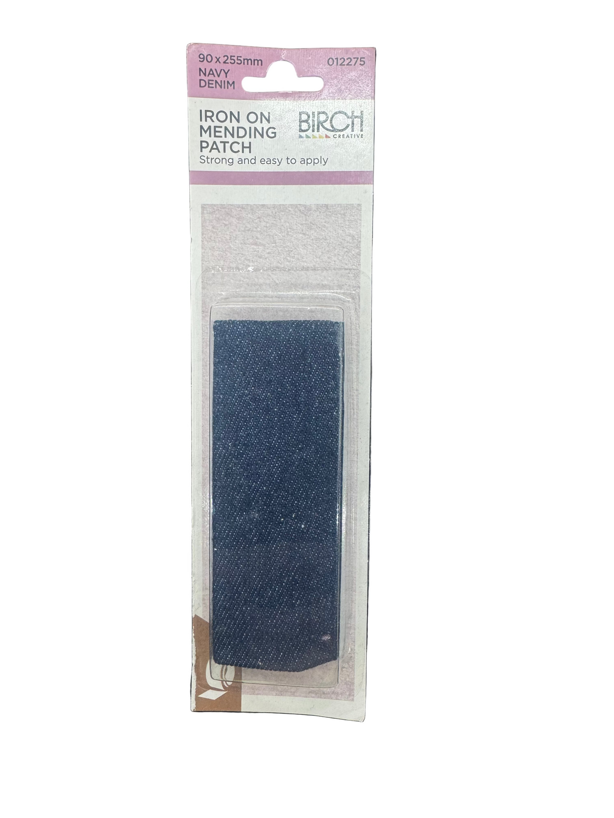 Birch Navy Denim Iron On Mending Patch 90 x 255mm