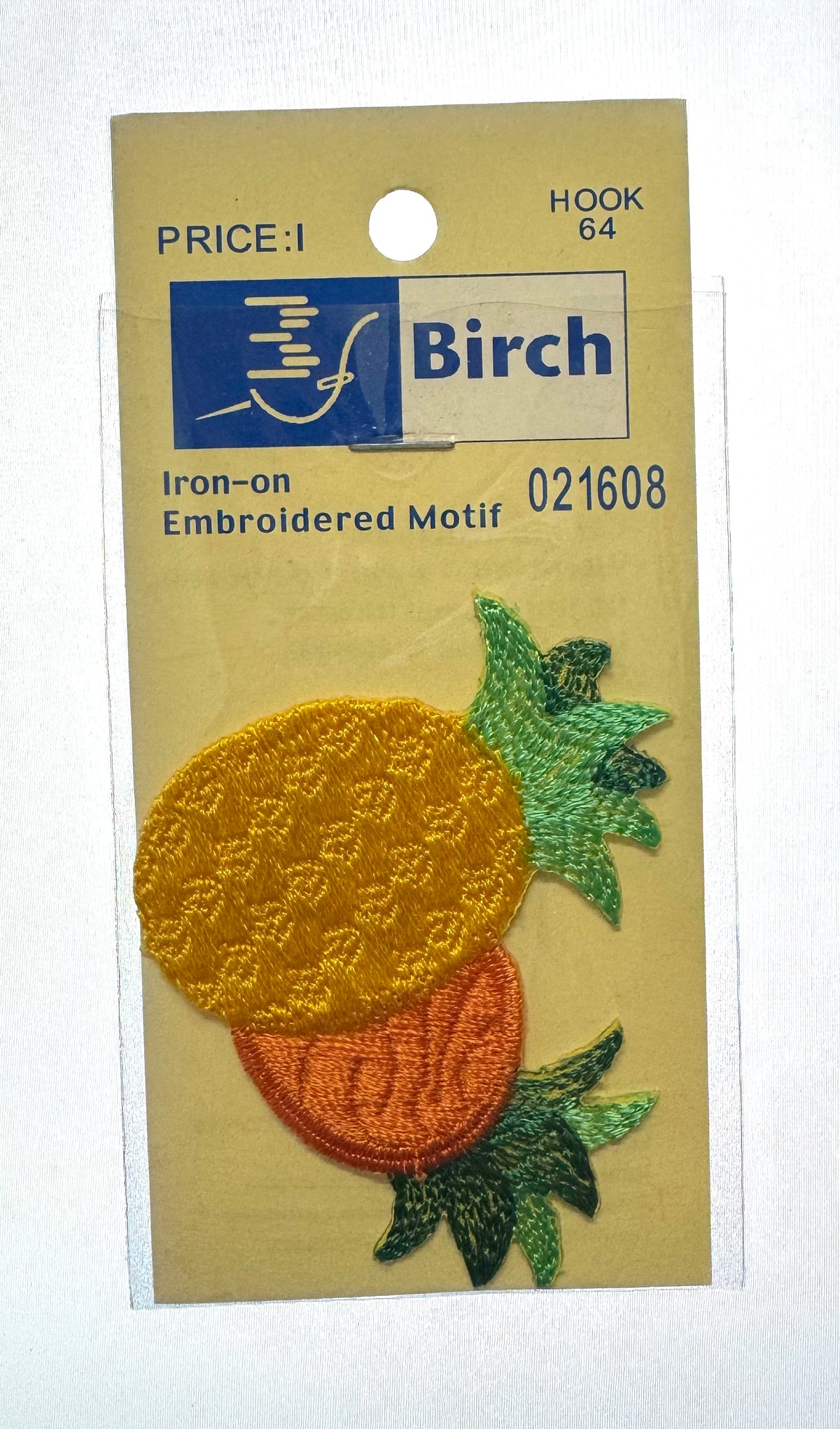 Birch Pineapple Iron On Motif