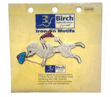 Birch Poodle Iron On Motif