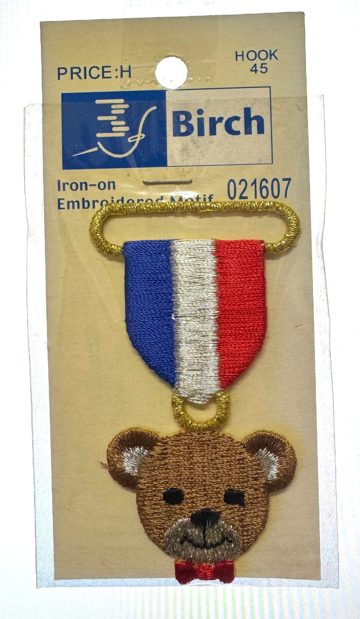 Birch Teddy Iron On Motif