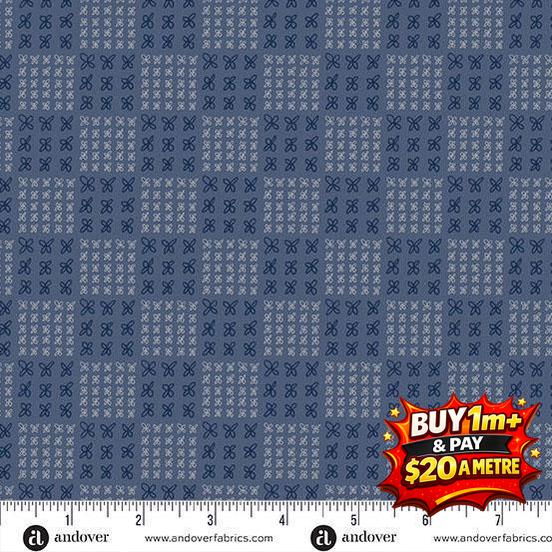 Andover Fabrics Conway Cottage 1419-C 100% COTTON