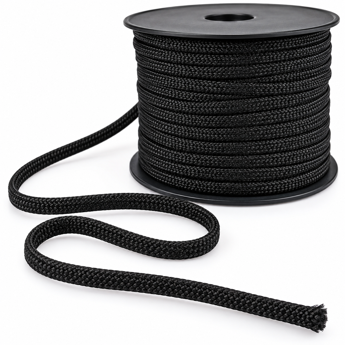 Black Cord 10mm Black Sold By The Metre
