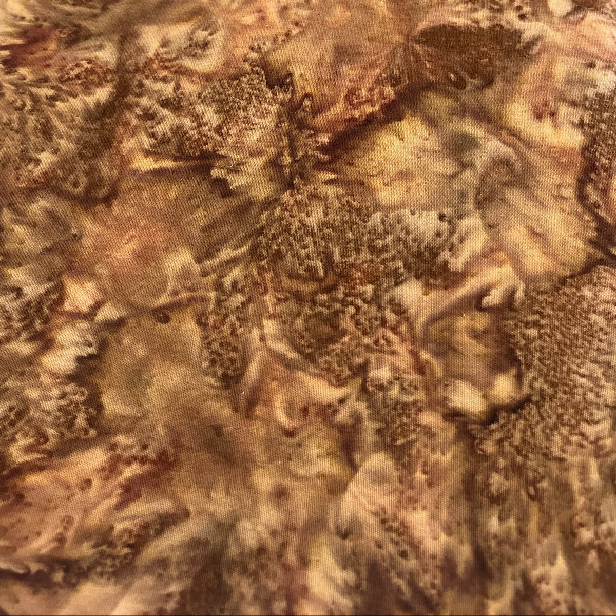 Brown Batik Fabric WOF 110cm -  112cm
