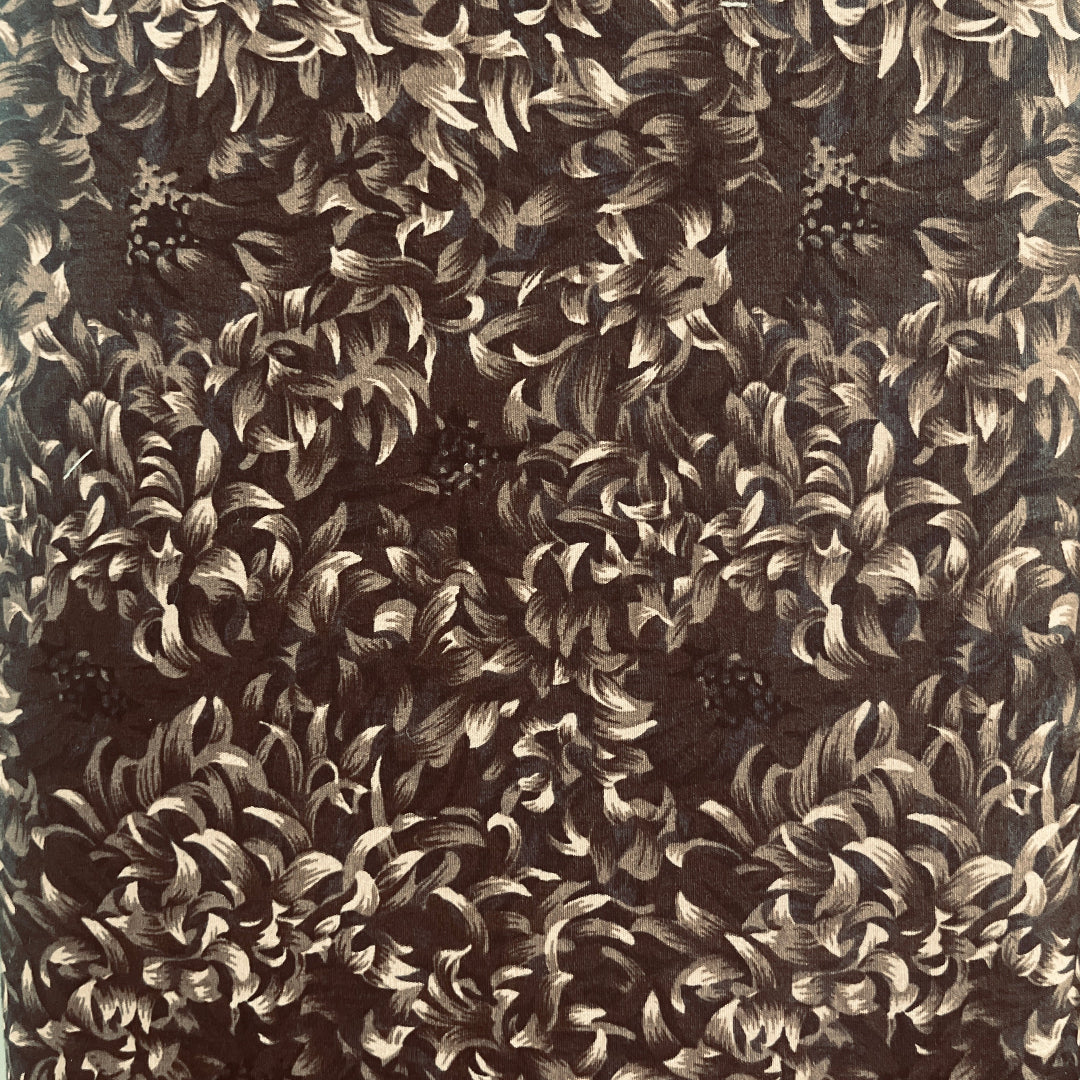 Brown Fabric Floral 1112 31