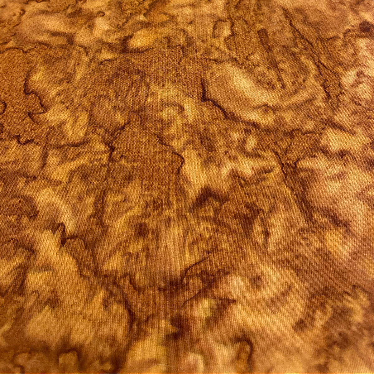 Brown Rust Batik Fabric WOF 110cm -  112cm