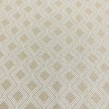 Brown and White Diamonds 100% Cotton WOF 110cm- 112cm