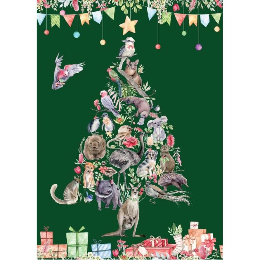Bush Christmas Panel DV6372 Green