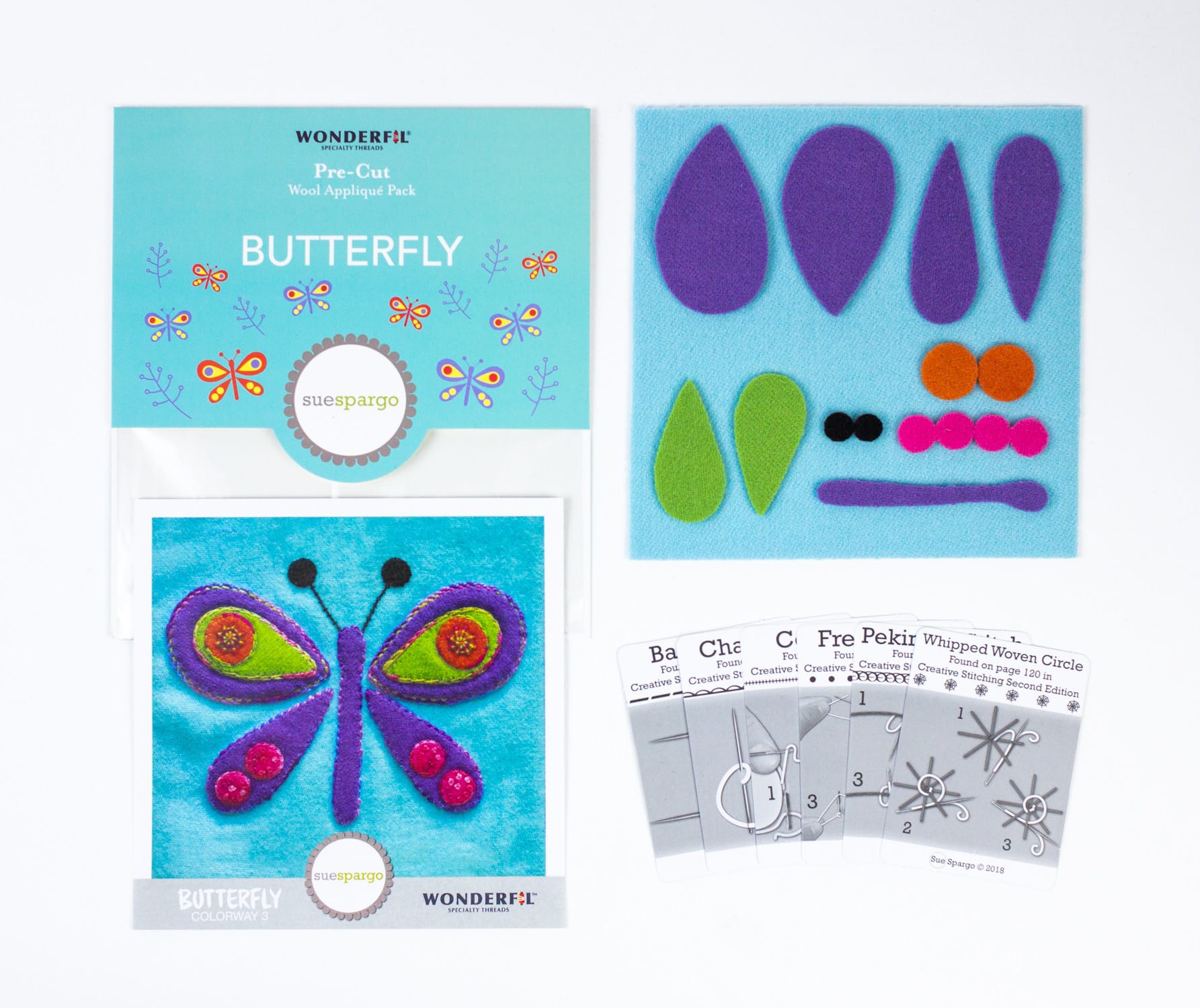Sue Spargo Pre-Cut Wool Kits