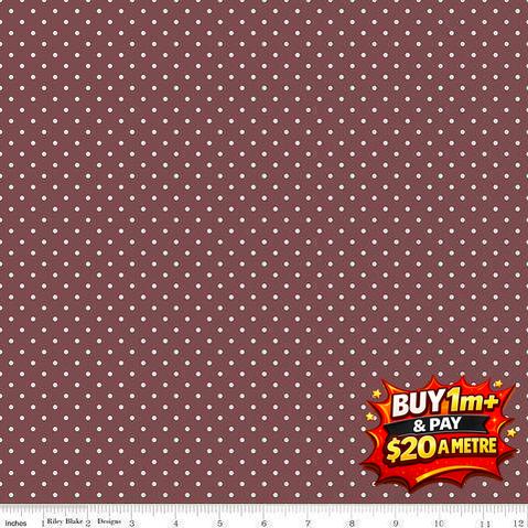 A WALK ON THE PRAIRIE C15237-MARSALA 100% COTTON