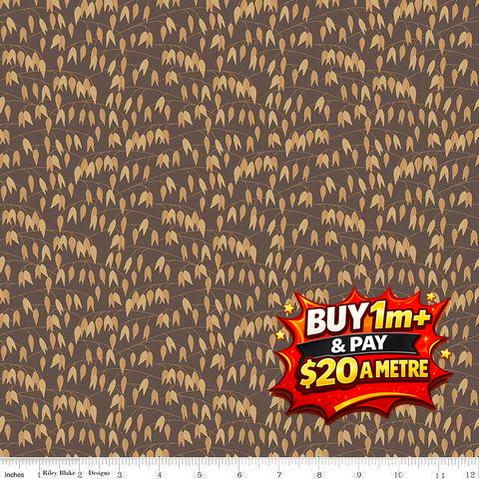 #SEWING YOUR OATS C15704-PEBBLE 100% COTTON