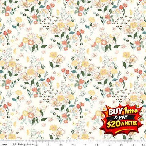 NEW BEGINNINGS C15751-CREAM 100% COTTON